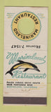 Matchbook Cover - Marineland Restaurant Marineland CA 21 Strike Feature