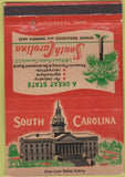 Matchbook Cover - South Carolina Tourism Columbia SC 40 Strike