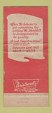 Matchbook Cover - Florence Fish Oyster Dealers Florence SC WORN 30 Strike