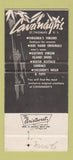Matchbook Cover - Cavanagh's St Thomas Virgin Islands 30 Strike