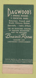 Matchbook Cover - Dagwoods Restaurant Saint St Laurent QC 21 Strike Feature
