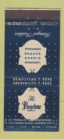 Matchbook Cover - Flagstone Hempstead Garden City LI NY 30 Stick