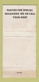 Matchbook Cover - Island Steka House Carle Place LI NY 30 Strike
