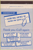 Matchbook Cover - Motels St Cloud Fergus Falls Brainerd MN 40 Strike