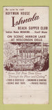 Matchbook Cover - Hoffman House Madison WI 30 Strike
