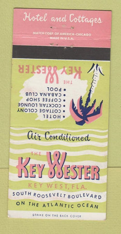 Matchbook Cover - Key Wester Key West FL Hotel 30 Strike