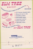 Matchbook Cover - Elm Tree Bakery Appleton WI 40 Strike
