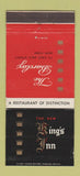 Matchbook Cover - Barclay Hotel King's Inn New York City 30 Strike