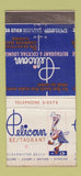 Matchbook Cover - Pelican Restaurant Clearwater Beach FL MISCUT WEAR 30 Stick
