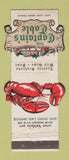 Matchbook Cover - Captain's Table Los Angeles CA Contour
