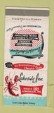 Matchbook Cover - Lakeside Inn Limerick PA WEAR 30 Strike