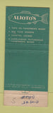 Matchbook Cover - Aliot's San Francisco CA restaurant 21 Strike Feature