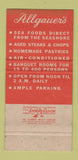 Matchbook Cover - Allgauer's Restaurant Lobster Chicago IL 30 Strike