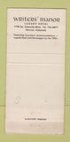 Matchbook Cover - Writers' Manor Hotel Denver Colorado 30 Strike
