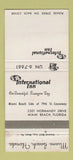Matchbook Cover - International Inn Miami Beach FL 30 Strike