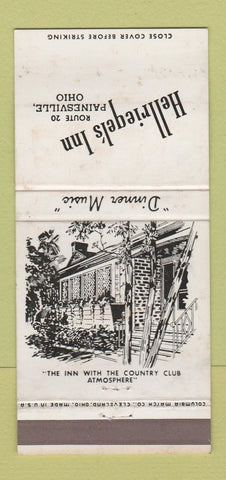Matchbook Cover - Hellriegel's Inn Painesville OH WEAR 30 Strike
