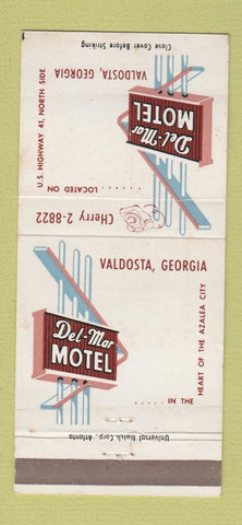 Matchbook Cover - Del Mar Motel Valdosta GA 30 Strike