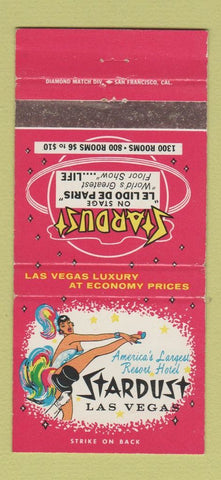 Matchbook Cover - Stardust Hotel Casino Las Vegas NV Girlie 30 Strike