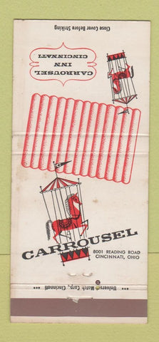 Matchbook Cover - Carrousel Inn Cincinnati OH WEAR 30 Strike