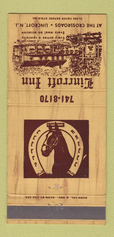 Matchbook Cover - Lincraft Inn NJ 30 Strike