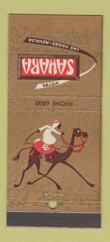 Matchbook Cover - Hotel Sahara Casino Las Vegas NV 21 Strike Feature