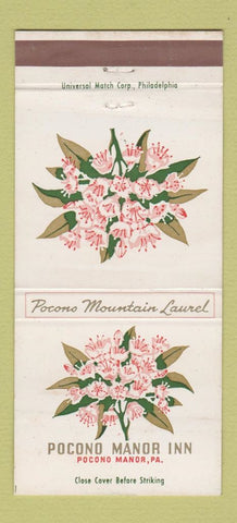 Matchbook Cover - Pocono Manor Inn PA 30 Strike