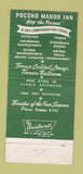 Matchbook Cover - Pocono Manor Inn PA 30 Strike
