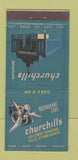 Matchbook Cover - Churchills Restaurant New York City 21 Strike Feature