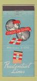 Matchbook Cover - Presidential Lines Steamship New York City 21 Strike Feature