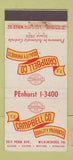 Matchbook Cover TF Campbell Products Auto Controls Wilkinsburg PA WEAR 30 Stick