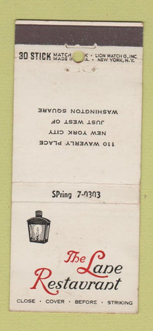 Matchbook Cover - Lape Restaurant New York City 30 Stick