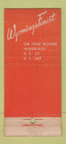 Matchbook Cover - Branding Iron Auto Lodge Laramie WY WEAR 30 Stick