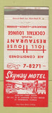 Matchbook Cover - Skyway Motel Toll House St Petersburg FL WEAR 30 Strike