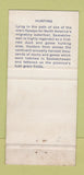 Matchbook Cover - Saskatchewan Tourism Regina SK Hunting 30 Strike