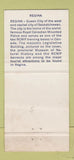 Matchbook Cover - Saskatchewan Tourism Regina SK  30 Strike
