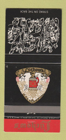 Matchbook Cover - Luchow's Restaurant New York City 30 Strike