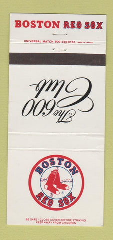 Matchbook Cover - Boston Red Sox Baseball MA 1990 Schedule 30 Strike