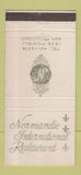 Matchbook Cover - Normandie International Room San Francisco CA WEAR 30 Strike