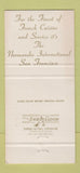 Matchbook Cover - Normandie International Room San Francisco CA WEAR 30 Strike