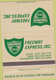 Matchbook Cover - Freeway Express Trucking Greensburg OH 40 Strike