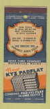 Matchbook Cover - Kys Padflat Egg Packing  21 Strike Feature