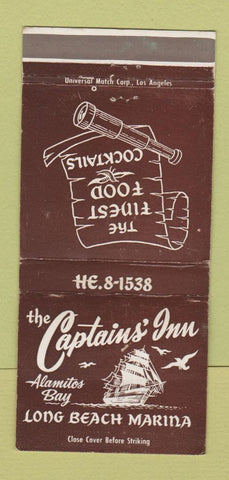 Matchbook Cover - Catpain's Inn Long Beach CA 30 Strike