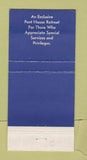 Matchbook Cover - Pedicorne's Gold Diamond Key Club Lyons IL Route 66 30 Strike