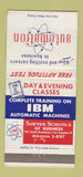 Matchbook Cover - IBM Automatic Machines School Los Angeles CA 30 Strike
