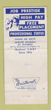 Matchbook Cover - IBM Automatic Machines School Los Angeles CA 30 Strike