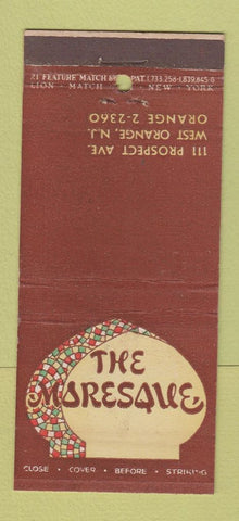 Matchbook Cover - The Moresque West Orange NJ 21 Strike Feature