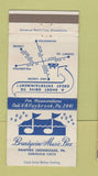 Matchbook Cover - Brandywine Music Box Painters Crossroads PA 30 Strike