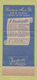 Matchbook Cover - Brandywine Music Box Painters Crossroads PA 30 Strike