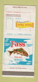 Matchbook Cover - Isaac Fass Seafood Portsmouth VA 30 Strike
