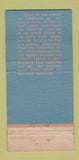 Matchbook Cover - Condado Beach Hotel San Juan Puerto Rico WEAR 30 Strike